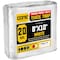 Core Tarps Heavy Duty Tarp, 10 ft L x 0.5 mm H x 8 ft W, 20 Mil, White, Polyethylene CT-704-8X10 - alternate 1